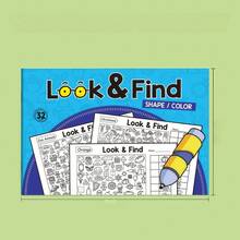 1pc Interactive Treasure Hunt Game Book / Memory & Color Recognition / Durable Travel Educational Cards For Home And School Use/ Find The Difference Book / Colouring Book, Drawing Book/School Supllies, Classroom Supplies - Multicolor - View 13
