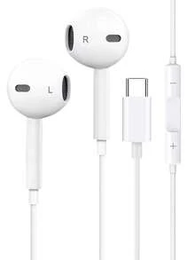 Type C 有線耳機 3.5mm 圓形插頭 USB C 入耳式耳機 電子通話音樂低音立體聲耳機套裝，相容於 iPad/PC - 查看 9