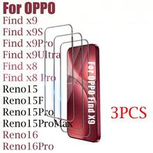 Kompatibel dengan OPPO Find X9 /X9S /X9 Pro/X9 Ultra / Find X8/ X8 Pro / Reno 15F /Reno 15/Reno 15 Pro /Reno15 Pro Max/RENO16 /RENO 16 F/Reno 16 PRO Pelindung Layar Kaca Tempered, Definisi Tinggi, Mendukung Pembukaan Sidik Jari, Pelindung Layar Kaca Tempered Lengkung 3D Transparan - Clear - View 1