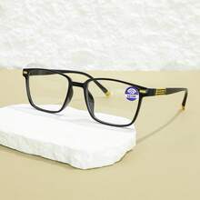 1 Pair Unisex Fashion Square Lightweight Reading Glasses, Featuring Comfortable Non-Slip Design And Lightweight Ergonomic Design, Suitable For Reading, Driving, Fishing And Daily Wear - Multicolor - View 2