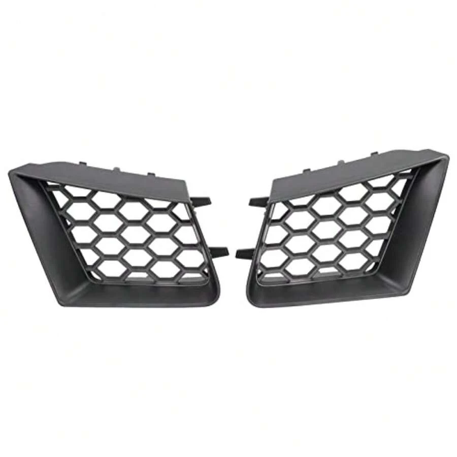 Srum Rejilla Superior para Parachoques Delantero, 2 Piezas de Repuesto para Panel de Delantero Negro Brillante para Seat Ibiza Cordoba 6L 2002‑2009, Srum, VEHICLE_GRILLE, Acrilonitrilo Butadieno Estir - A - Ver 1