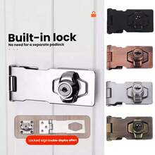 1pc 2.5 Inch Cabinet Lock, Suitable For Storage Cabinet, Drawer, Mailbox, Wooden Door And Refrigerator Lock (1 Set Includes Lock, 2 Keys, 6 Self-Tapping Screws) - Red Bronze - View 4