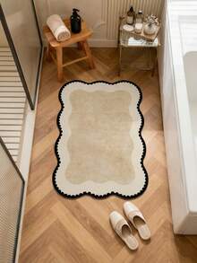 1 buah Keset Serbaguna Tahan Air dan Menyerap, Keset Kamar Mandi/Bak Mandi Motif Polkadot dengan Pinggiran Hitam, Keset Dapur, Keset Kamar Mandi, Karpet Kamar Mandi, Keset Pintu, Keset Kecil, Karpet, Keset Lantai, Dekorasi Rumah, Keset Area, Keset Luar Ruangan, Dekorasi Rumah, Karpet Area, Karpet Kamar Tidur, Karpet yang Dapat Dicuci - MultiWarna - View 3