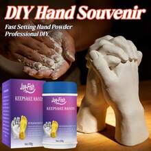 1 Set Family & Couple DIY Hand Casting Kit, Clone Powder 3D Model Powder Handprint DIY Keepsake Set, Must-Have For Anniversaries, Simple DIY Cloning, Capture Irreplaceable Precious Moments, Freeze The Warmth Of Palms, Preserve Lifelong Imprints, One-Click Replicate Exclusive Palm Prints, Permanently Seal Beautiful Memories, Suitable For Multiple Scenes To Record Romantic Hand-Holding, Warm Companionship, Or Growth Milestones, Keep Beautiful Moments From Fading. Ideal Gift For Mother's Day, Valentine's Day, And Other Holidays For Friends And Family, Small Quantity, Please Check Carefully Before Ordering - A - View 5