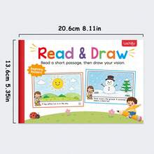 Lachilly Kindergarten Reading & Drawing & Writing Workbook, Coloring Practice Book, Creative Reading, Drawing & Writing Activity Book, Story Writing Activity Worksheets, Preschool Language Arts, Early Learning Education Workbook, Teacher Designed, Suitable For Classroom And Home Learning - Multicolor - View 5