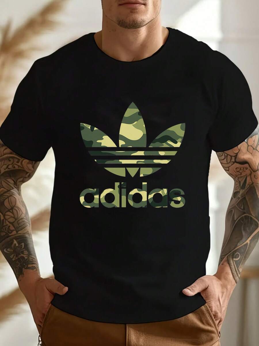 Men T-Shirts - 黑色 - 查看 1