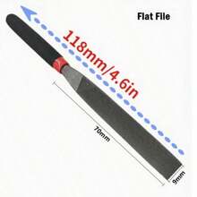 Small Steel Files Needle File Flat File For Stone Glass Metal Carving Craft Needle Filing Woodworking Hand File Tool Easy Install - A - View 5