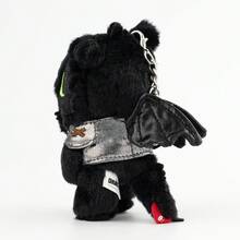 Miniso Toothless Plush Keychain, Cute Night Fury Stuffed Pendant, Backpack Decor Gift - Black - View 4