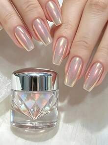 Mermaid Dream Aurora Nail Powder, Transparent Polarized Fine Glitter, Gentle Mirror Aurora Effect, Suitable For Nail Salon, Personal Daily, Travel, Date, Commute And Various Occasions - Multicolor - View 1