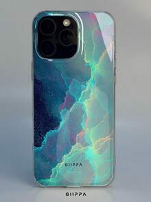 GIIPPA 1件霓虹星雲流體圖案設計手機殼，相容於Phone 17 Pro Max、16 Pro Max、15 Pro Max、14 Pro Max，韓系高端時尚趣味手機殼，適用於11/12/13/14/15/16 Pro Max Plus，男女皆宜的優雅設計，送給女友的完美禮物，適合聖誕節、情人節、復活節、婚禮季和生日！ - 彩色 - 查看 5