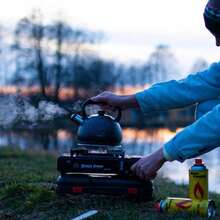 Portable Butane Gas Stove, Single Burner Camping Stove – Windproof Piezo Ignition Outdoor Cooker With Carrying Case For Camping, Hiking, Picnic, RV, BBQ, Hot Pot, Garden, Backyard & Emergency Cooking - A - View 7