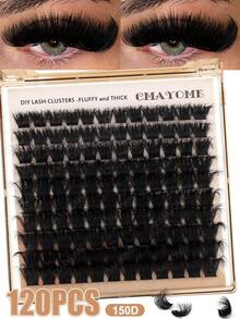 160/180/200pcs D-Curl Single Lash Extensions, Long-Lasting, Lightweight & Long, Suitable For Home DIY Beginners, Portable Travel Pack, Soft & Voluminous, Mixed Design, Enhances Eyes, Easy To Use, Perfect For Stage/Daily/Cosplay/Photography/DIY Eye Makeup - D - View 20