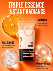 Maybelline 美寶林 Nude Glow Radiance 乳液 #03 試用裝 5ml，1/3件可選，改善肌膚紋理，三重精華保濕，維生素C亮白，提亮膚色，適合中性至油性肌膚 - 美寶蓮早C管素顏霜 03 - 查看 10