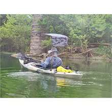 Sun Shade Canopy for Kayak Canoe Orange - naranja/fiesta de bloques - Ver 6
