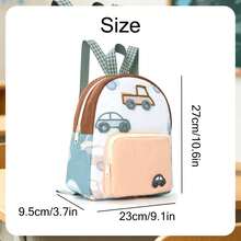 Embroidered Customization, Personalized Your Name, Cute Backpack, Car-Shaped Backpack, Multi-Functional Fashion Casual Travel Bag, Multi-Purpose Canvas Storage Bag - Multicolor - View 3