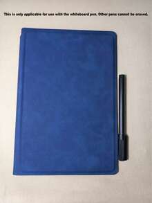 Fashionable Portable A5 Reusable Whiteboard Notebook: Weekly Planner, Faux Leather Memo Pad, Comes With Whiteboard Marker And Eraser. Whiteboard Only Compatible With Whiteboard Markers, Other Pens May Not Fit Perfectly - Multicolor - View 10