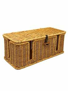 1 st förvaringsbox för grenuttag på skrivbord, vävd textur, nordisk lantstil, plastmaterial, lämplig för sovrum, kan förvara grenuttag och kablar, vardagsrumsdekor, höstdekor för hemmet, rumsdekoration - Multifärgad - Visa 9