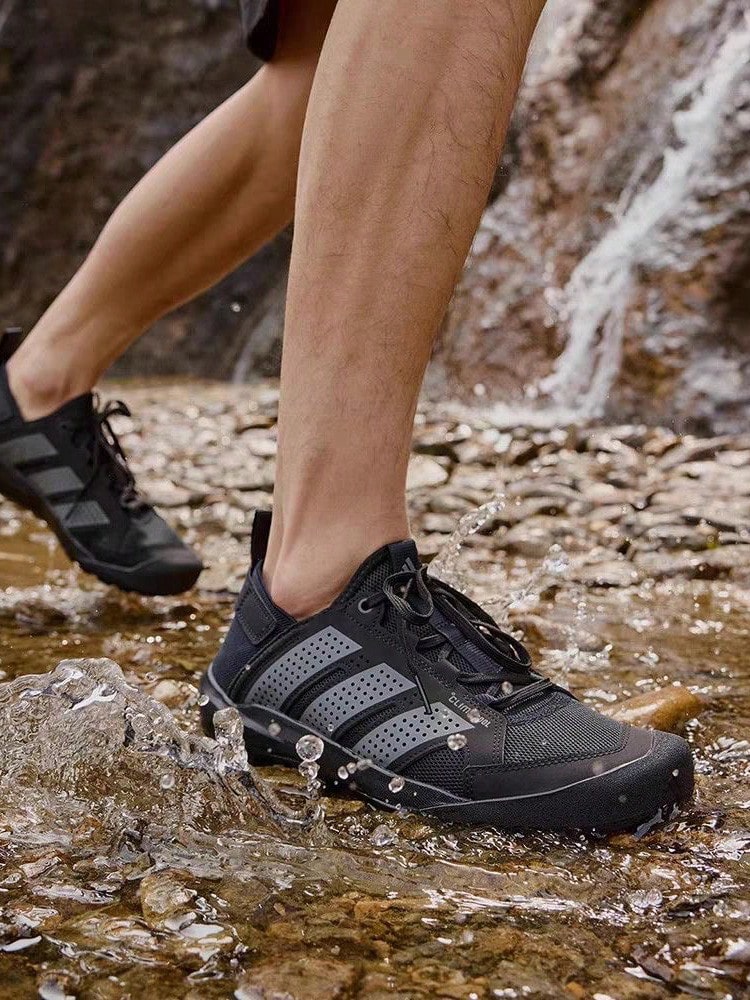 Adidas DAROGA 25 Low-Top Hiking Shoes, Unisex, Black - Black - View 1