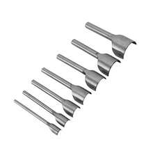 7 unids/set herramienta de artesanía de cuero herramientas de perforación en forma de herramientas de corte de cuero artesanal punzón - A - Ver 1