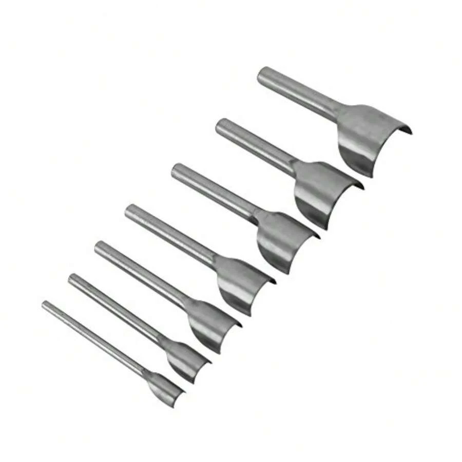 7 unids/set herramienta de artesanía de cuero herramientas de perforación en forma de herramientas de corte de cuero artesanal punzón - A - Ver 1