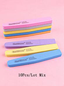 5pcs Double-Sided Nail Files With Flexible Foam Blocks And Crescent-Shaped Buffing Blocks Manicure Tool Set - Multicolor - View 32