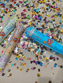 6pcs - 13 Inch Auto-Inflating Confetti Balloon Firework Sticks, Colorful Confetti Balloon Firework Sticks, Holiday Atmosphere Birthday Wedding Decoration Gift Party Supplies - Random Color And Style - Multicolor - View 11