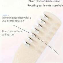10/5/3/1pc Manual Nose Hair Clipper Set, Easy To Clean, No Battery Required, 360 Degree Rotating Nose Hair Clipper For Cleaning, Hair Removal, Shaver For Women - Multicolor - View 5