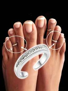 Adjustable Toe Ring, Foot Jewelry, Beach Accessories, Summer Jewelry, Body Jewelry, Birthday Gift, Gift For Her, Midi Ring, Boho Style Accessories - Minimalist Toe Ring - View 3