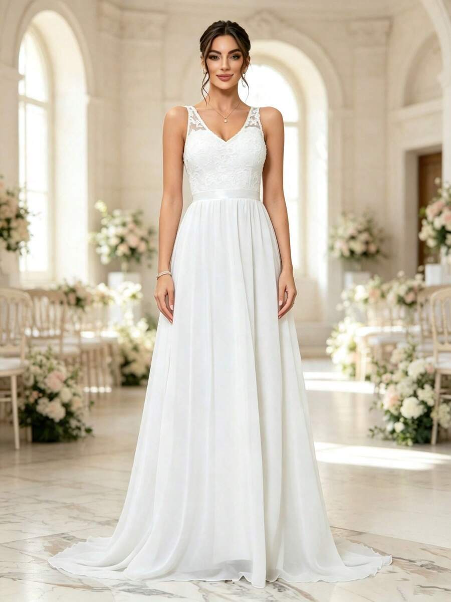 Wedding Dresses - White - View 1