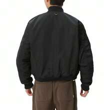 adidas MODERN PADDED BOMBER CNY 飛行員運動休閒百搭龐克寬鬆立領長袖夾克 男款 - 黑色 - 查看 5