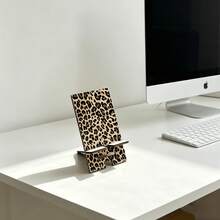 A Leopard Print Phone Stand, Convenient Phone Charging Accessory, Portable Stand, Suitable For Office, Study, Travel, Leisure, Portable, Dual Height Adjustable - Multicolor - View 6