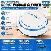 Smart Automatic Mini Robot Vacuum Cleaner, USB Rechargeable Household Sweeping Robot, Powerful Suction, Large Dust Box, Universal Wheel Full-Angle Movement, 3600mAh Long Lasting Battery, Lazy Home Cleaning Appliance - Smart Robot Vacuum - View 1