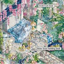 A Set Of DIY Scene‑Building Stickers,European Garden Series Stationery Scene Stickers,Special‑Ink 3D Beautiful Scenery,DIY Handcraft Fun Toys For Girls,Kids Entertainment Stickers - All-in-one - View 8