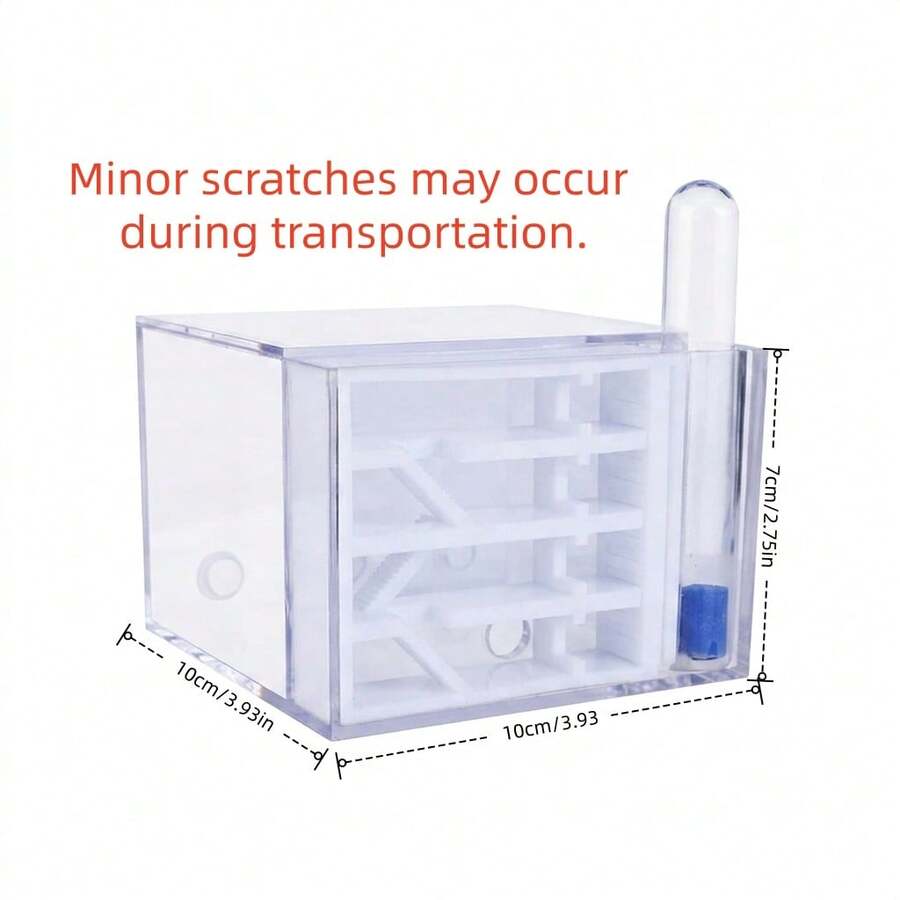 Star Cube Acrylic Transparent Ant Nest | 360° Panoramic Observation + Automatic Humidification System, Escape-Proof Easy Cleaning, Student Science Education Exotic Pet Breeding Habitat - Clear - View 1