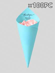 Customizable Text Petal Paper Cones, Suitable For Wedding Favors, Bridal Showers, Birthday Confetti, Christmas, And Halloween Party Decorations. - Multicolor - View 28