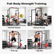 Power Rack Adjustable Height Multifunctional Power Cage Power Rack - A - View 2