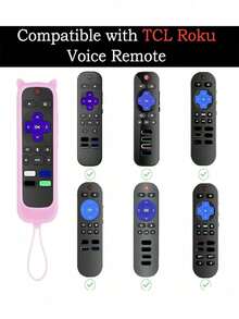 Glow-In-The-Dark Silicone Remote Control Protective Cover, Remote Control Storage Rack, Night Light Remote Control Protective Shell, Suitable For Hisense TV Remote Control/Simple Remote Control/Voice Remote Control, Silicone Protective Cover, Battery Not Included, Storage Box, Room Decoration, Home Decor, Kitchen Essential, Autumn Home Decor, Bedroom Decoration, Kitchen, Home, - Multiple Styles - View 4