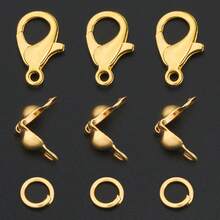 250pcs/500pcs DIY Jewelry Findings Set Includes Lobster Clasp, Jump Rings, Clasps, DIY Buckle Kit, End Connectors, Open Jump Rings, Suitable For Bracelet Connectors, Beading, Bead End Connectors, Anklet End Closed Rings, Fixed Hanging Rings, Jewelry Connecting Rings And Other Handmade Jewelry Making - Lobster Clasp & Bag Clasp & Jump Ring - View 9