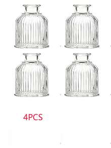 50ml Empty Home Fragrance Diffuser Bottle, Also Used For Vase Decoration, Diffuser Jar, Fragrance Accessories, For DIY Replacement Set, Party Gift (Single Bottle Without Cap) - Transparent - View 12