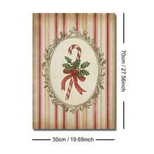 1pc Framed/Unframed Retro Candy Cane Christmas Holiday Canvas Poster Vintage Striped Traditional Xmas Festival Wall Art Print Kitchen Farmhouse Decor Painting For Apartment,Living Room,Bedroom,Modern Home Decoration - A - View 10