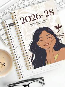 Trees 2026–2028 24 Monthly Planner, 1 Of 2 Year Weekly & Monthly Calendar Planner,Includes Monthly Overviews With Notes,Perfect Planner For Productivity, Appointments & Goal Setting, Back To School Supplies Office Desk Accessories - Apricot - View 8