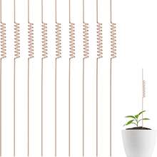 10pcs Electric Plant Support Stakes, Long Soft Copper Wire Pure Copper Garden Support Rods For Gardening Plants And Vegetables - Redwood - View 6