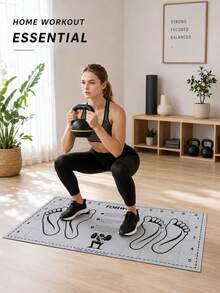 Non-Slip Squat Training Mat, Helps Improve Exercise Efficiency, Non-Slip, Soft And Elastic, Easy To Clean And Store, Suitable For Gym Workouts And Home Exercise, Indoor/Outdoor Activities, Suitable For Yoga - Multicolor - View 7