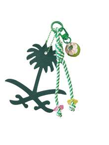 PU Coconut Camel Palm Tree Bag Charm,Woven Lanyard Keychain,Leather Palm Tree Bag Accessory,Fashion Women Handbag Decor Charms,Perfect Holiday Gift - Multicolor - View 13