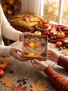 8pcs Fall Pumpkin & Maple Leaf Keychain Set. Cute Autumn Thanksgiving Halloween Bag Charms, Backpack Zipper Pendants & Seasonal Party Gifts. - A - View 4