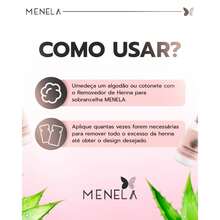Menela Henna Profissional para Designer de Sobrancelhas 2,5g - Com Fixador e Nanotecnologia - Castanho Médio - Visão 3