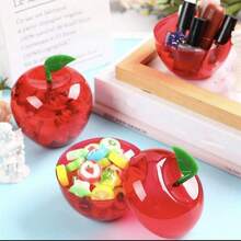 12pcs Thank You Week Gift Plastic Apple Shaped Large Capacity Red Candy Boxes, Thank You Gift Boxes, Suitable For Apple Thank You Gifts, Year-End Halloween Party Back To School Decorations - View 6