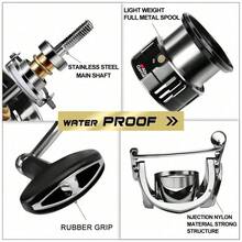 A BU Metal Spool Handle Saltwater Freshwater Spinning Reel, Suitable For Any Fish - Multicolor - View 5