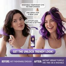 Semprotan Pewarna Rambut Sementara Aneka Warna, Semprotan Pewarna Rambut Formula Lembut, Semprotan Penata Rambut Instan, Riasan Warna Rambut Cepat, Menutupi Uban, Menciptakan Berbagai Efek Warna Alami, Mudah Digunakan, Semprotan Pewarna Rambut untuk Acara Pesta Modis - MultiWarna - View 7