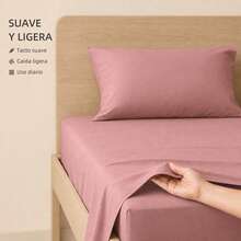 POLIGONO Sheet Sets With Pillowcases - Hot Pink - View 3